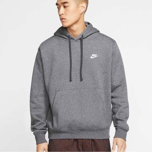NIKE mens large gray classic hoodie!!